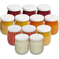 Miniatyrbillede 1 af 4: Sæt af 12 Glas Yoghurtglas med Lækagesikre Låg  Fremstillet i Frankrig  Til Yoghurtmaskiner  Multikogere og Food Processors (Thermomix, Seb, osv.)  143 Ml / 1