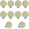 Pikkukuva 1 / 5: 10 kpl Led Bi-pin -lamppua 2w G4 pyöreä 15 Smd5730 Dc Ac 12-24v