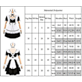 Miniatyrbild 5 av 5: Anime Fancy Costume Kvinnor Fransk Förkläde Kläder Set Sailor Jk Kläder 2XL