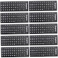 Miniatyrbillede 1 af 8: Notebook Keyboard Stickers 10 stk. Universal Computer Beskytter Multi-sprog Layout Let at Påføre Rengør Tastatur