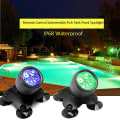 Miniatyrbilde 3 av 4: 2-pakks undervanns RGB LED-lys, 360 justerbare fontene julelys, IP68 vanntett landskapslys