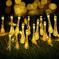 Miniatyrbilde 1 av 5: 6,5 Meter 30 LED Solcelled Utendørs LED Lyslenke 8 Moduser Dekorativ For Hage Patio Hjem