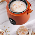 Miniatyrbillede 3 af 4: 1,2l Mini Elektrisk Riskoge Gryde Opvarmning Mad Dampkoger Pot
