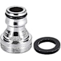Miniatyrbilde 3 av 5: Hurtigkobling Nikkelbelagte Vann Slangetilkoblingskontakter For Hage Slange M22x1 M24x1 Hunn Og Hanegjenge Adapter 2stk