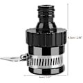 Miniatyrbilde 2 av 3: -Universal Krankontakt, Hagevannslange Adapter Slangetilkobling For Hagevanning Og Bilvask, Svart, 1 Stykke