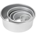Miniatyrbilde 1 av 3: Bakeform for kake, rund, i aluminiumlegering, med avtakbar bunn (pakke med 5) (shikai)-yuhao