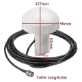 Miniatyrbillede 3 af 5: Marin GPS Aktiv Navigationsantenne Timing Antenne 1575+/-5 Mhz 5m BNC Han-stik