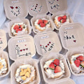 Miniatyrbillede 2 af 5: 20 stk Engangs Bento Madbeholdere Dessert Skål