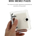 Miniatyrbillede 2 af 5: 1 Sæt Mini Memo Pads Notesbog Håndbog Med Rutepapir Indvendigt Transparent Omslag