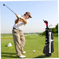 Miniatyrbillede 3 af 5: Sorte Golf Hoveddæksler Driver 1 3 5 Fairway Woods Hoveddæksler Lang Hals 1680d Strikket Hoveddæksler