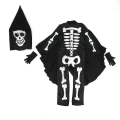 Miniatyrbillede 2 af 5: Spids Hætte Jumpsuit Fancy Up Performance Kostume Med Sød Kappe Til Børn 2-12 År Gamle Cos 7-8 Years Black