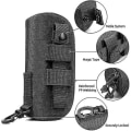 Miniatyrbillede 3 af 5: Briller Hard Case Taktisk Molle Solbriller Etui Sort 1stk