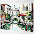 Miniatyrbild 1 av 3: DIY Måla efter Siffror Kit för Vuxna - Venedig | Måla efter Siffror Kit på Canvas för Nybörjare | Heminredning | Förtryckt Konstkvalitetsduk 16 \"x 20