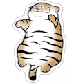 Miniatyrbild 1 av 5: Tigermönstrad Matta Djurmönster Liten Matta Konstläder Ko Hud
