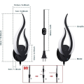 Miniatyrbilde 4 av 5: Vegglampe med plugg, 1 stk eller 2 stk, dimmbar LED, 10W, moderne innendørs