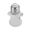 Miniatyrbild 1 av 4: E27 Glödlampans Adapter - Lampfot Bas (2 st - vit)