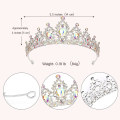 Miniatyrbilde 2 av 4: Ab Rhinestone Tiara og Kroner for Kvinner Krystall Dronningkrone Bursdagskrone for Jenter Bryllupskrone