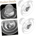 Miniatyrbillede 2 af 8: Silikone Øreringe Bagstykker til Ørestikker 10 stk. Øreringe Sikkerhedsbagstykker Pierced Plug Safe Lock til Tunge