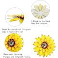 Miniatyrbillede 3 af 5: 33cm Metal Blomster Væghængning Multi-lags Blomster Væghængning Væghængning Dekorationer