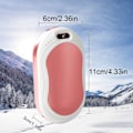 Miniatyrbild 2 av 5: Uppladdningsbar Handvärmare, 10000mah Snabbladdande Handvärmare Camping Handvärmare Vinter Med Dubbelsidig Värme För Vintersport, Skidåkning, Promenader, Present