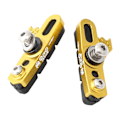 Miniatyrbild 1 av 5: Cykelbromsbelägg CNC Aluminium Bromsbelägg Cykelbromsblock För Landsvägscykel Guld