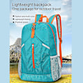 Pikkukuva 4 / 5: Ultralight Travel Daypack Leirintä, Kiipeily, Naiset, Miehet, Vaellusreppu Deep blue