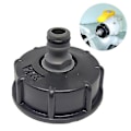Miniatyrbilde 2 av 4: Plast IBC Adapter Connector Slange Lås Vannrør Tap Tank Tilbehør For IBC 60mm Grov Tråd 1stk-svart
