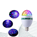 Miniatyrbilde 4 av 5: LED Fargerik Roterende Lys Krystall Liten Magisk Kule Scene Lys Blits Lys Liten Pære Lys Hjem KTV Farge Skiftende 1 stk