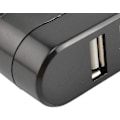Pikkukuva 4 / 4: Kompakti koko, nopea USB 2.0 -keskitin, musta mini USB 3 portin kiertävä jakaja