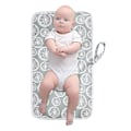 Miniatyrbillede 2 af 5: Baby Portable Skiftpude, Bleiepose, Rejseunderlag Grey Lemon