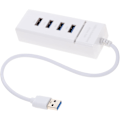 Miniatyrbild 1 av 8: USB 3.0 Hub 4 Extra Portar Splitter Adapter Multifunktionell Kabel Vit Snabb Dataöverföring