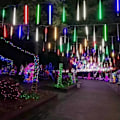 Pikkukuva 4 / 5: Led-meteorisadevalot Ip65 Ulkotiloihin Aurinkovoimalla 8 Putkea