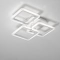 Miniatyrbillede 2 af 5: 3-armet LED-loftlampe til soveværelse, vægmonteret, malet