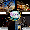 Miniatyrbild 5 av 5: 10m LED-repgarland för utomhusbruk, mångfärgad repgarland för inomhusbruk med fjärrkontroll, vattentät. 10 meters 100 lights