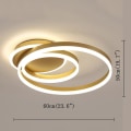 Miniatyrbilde 2 av 5: LED Taklampe 40cm Geometriske Former Flush Mount