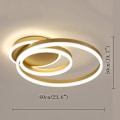 Miniatyrbillede 2 af 5: LED Loftlampe 40cm Geometriske Former
