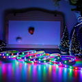 Miniatyrbillede 4 af 5: 5m 10m 15m 20m LED-lysstrimler RGB Vandtæt Synkroniseret 2835 SMD