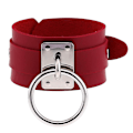Miniatyrbild 5 av 5: Svart Läder Armband Manschett Armband Goth Punk