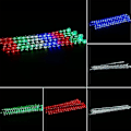 Miniatyrbillede 3 af 5: Meteorskurre Regn 8 Rør 30cm LED Lysstreng Julelys