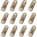 Miniatyrbilde 1 av 5: 12 stk. presenningklips, jordstikk, krokodilleplasttelt-klips for camping, markiser, utendørsaktiviteter, khaki