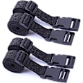 Miniatyrbillede 1 af 5: Webbing 25mm Sort Nylon Bagagerem Sort Siden Frigivelse Spænder Kuffert Bagagerem Gave
