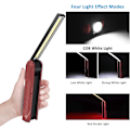 Miniatyrbillede 4 af 5: 2 Genopladelige LED Arbejdslys, 5 Tilstande Foldbar Mekanisk Lygte Arbejdslys Red