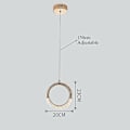 Miniatyrbillede 2 af 5: LED-Pendellampe Cirkel Ring Moderne Nordisk 1 3 Hoved