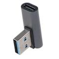 Pikkukuva 3 / 5: Suorakulmainen 90 Asteen USB 3.0 Tyypin C Urospuolinen Nappula Naaraspuoliseen USB C -muuntimeen