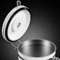 Miniatyrbilde 5 av 5: Sett med lufttette kaffekanne i rustfritt stål, oppbevaringsbeholder for kaffe med skje for kaffe
