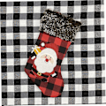 Miniatyrbilde 3 av 5: Julegave Sokker Plysj Julestropp Lanyard Juletrepynt Julepynt, Julesokker Julepynt 1 Stykke Bd-yuh