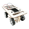 Miniatyrbild 2 av 5: DIY Mini Träbilmodell Solcellsdriven Kit Barn Pedagogisk Leksak Present