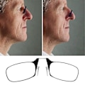 Miniatyrbillede 2 af 5: Mini Clip Næse Optik Rilløs Lomme Læse Presbyopiske Briller