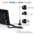 Miniatyrbilde 2 av 5: Leadstar D7 Bærbar TV DVB-T2 ATSC ISDB-T TDT 7 tommer TV