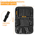 Miniatyrbillede 2 af 4: Sort Bil Bagsædearrangør Med Touchscreen Tablet Holder